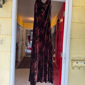 Ralph Lauren Cowl neck Velvet Gown